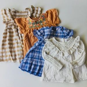 •Zara flutter sleeves crochet dress bundle•